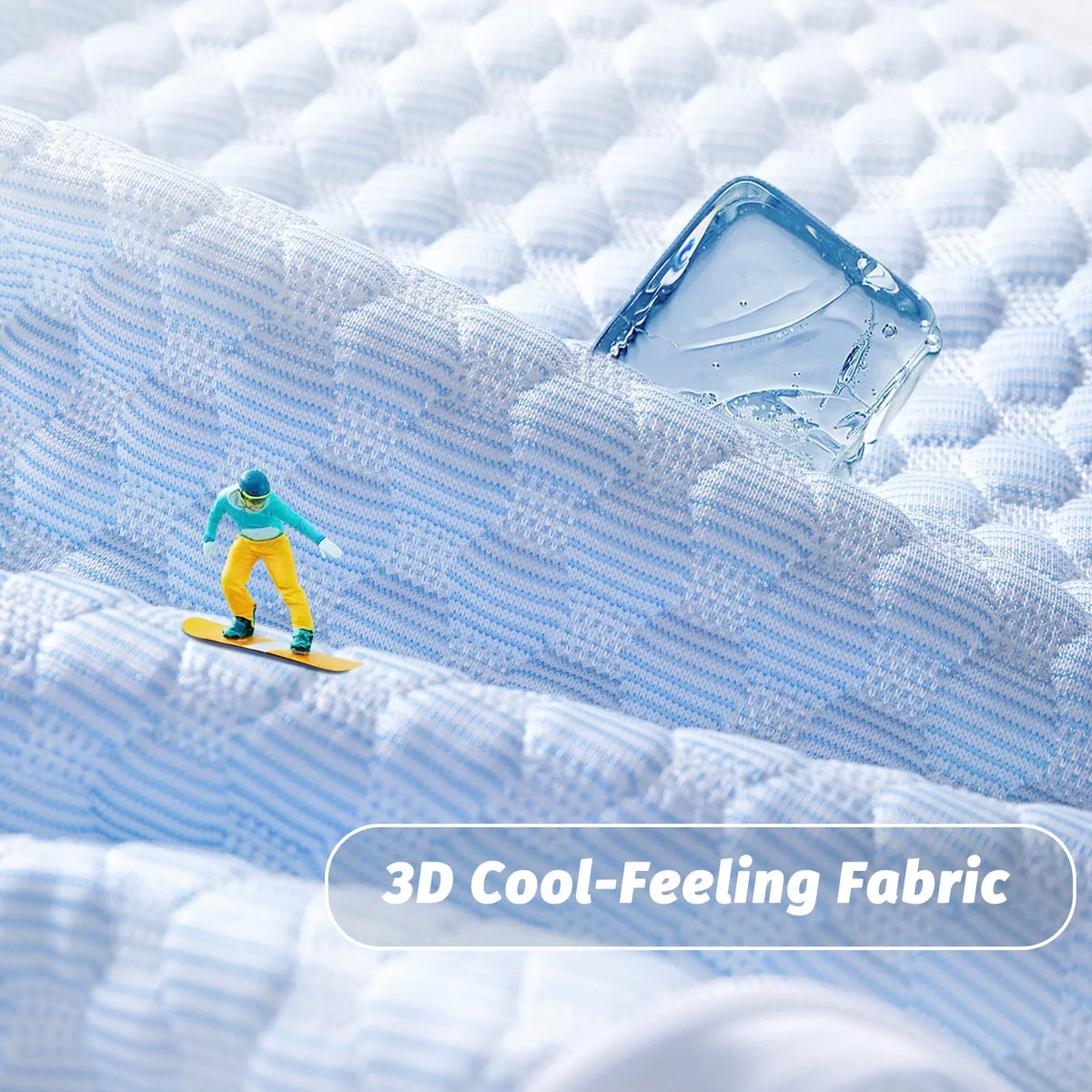Ergonomic Adult Side Sleeper Pillow with Arm Hole Design & Concave Core, Cooling 17"X21" Blue Bedding, Neck Pain Relief, Facial Relief, Improves Breathing, Relieves Shoulder/Knee Pain, Detachable Cover (Bed/Sofa Use)