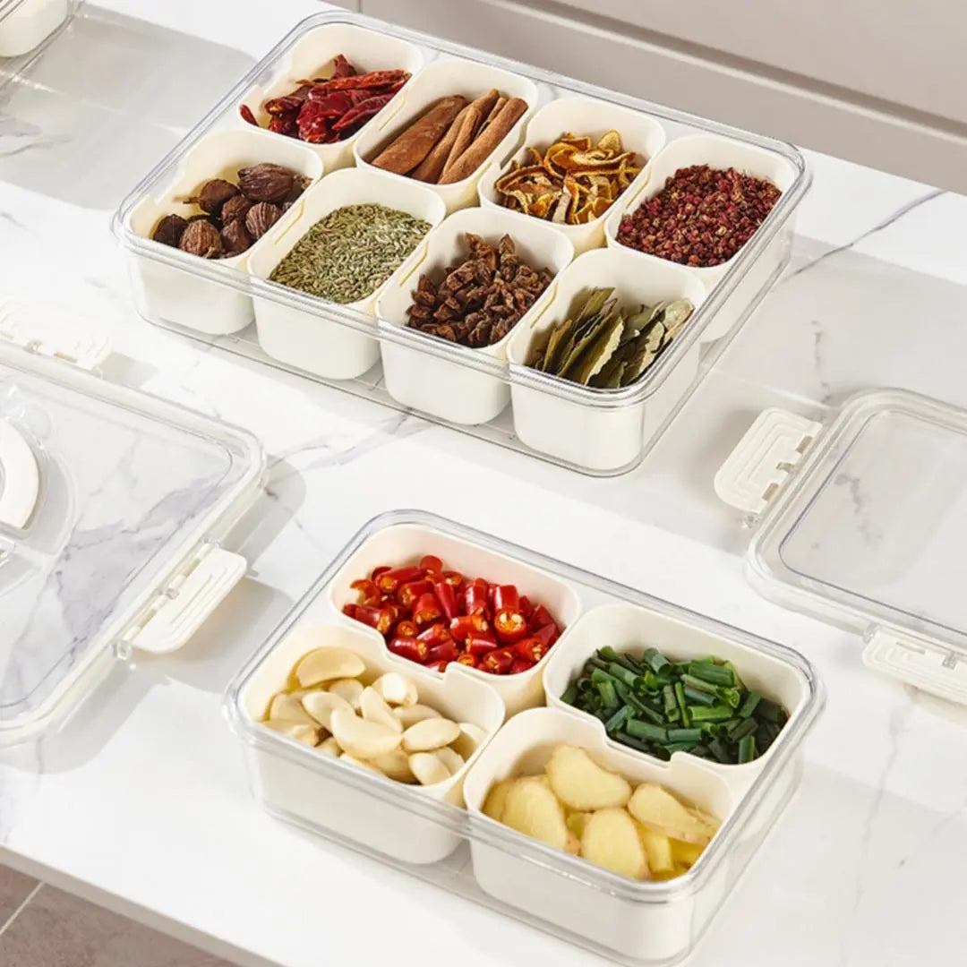 Food Storage Box, 1 Set Clear Food Storage Container with Lid & Handle, Portable Reusable Snack Container for Home Kitchen Party, Travel Accessories