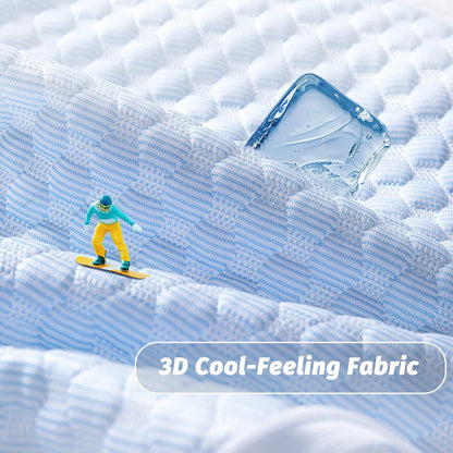 Ergonomic Adult Side Sleeper Pillow with Arm Hole Design & Concave Core, Cooling 17"X21" Blue Bedding, Neck Pain Relief, Facial Relief, Improves Breathing, Relieves Shoulder/Knee Pain, Detachable Cover (Bed/Sofa Use)