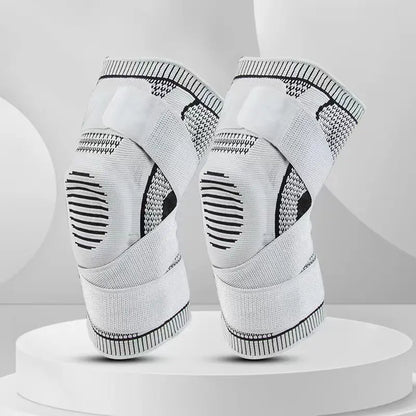 OLLAS Knee Braces, 2-Pack, Knee Support Compression Sleeves, Fitness Sports Knee Braces, Women'S & Men'S Compression Suitable for Running, Fitness, Basketball