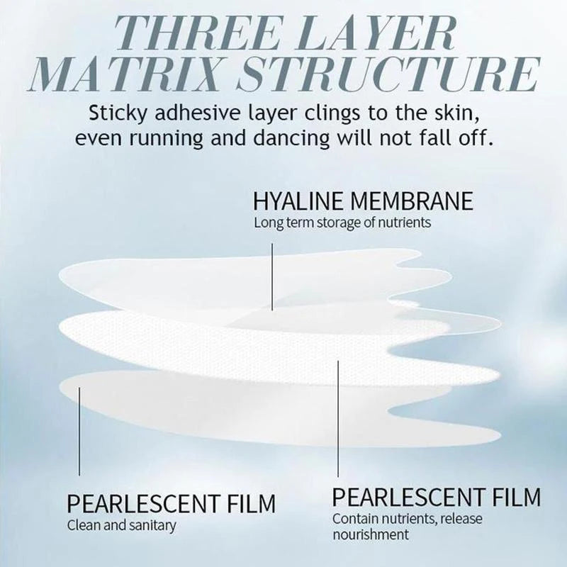 5PCS anti Wrinkle Aging Face Sticker Eye Mask Forehead Neck Anti-Wrinkle Patches