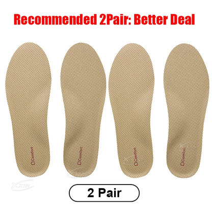 【Xxin】Arch Support Shoe Insole Elastic Sports Shock Absorbing Insoles Genuine Cowhide Insole Size 35-46