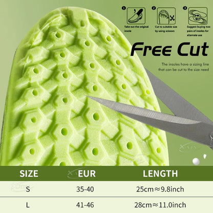 【Xxin】Arch Support Shoe Insole Elastic Sports Shock Absorbing Insoles Genuine Cowhide Insole Size 35-46