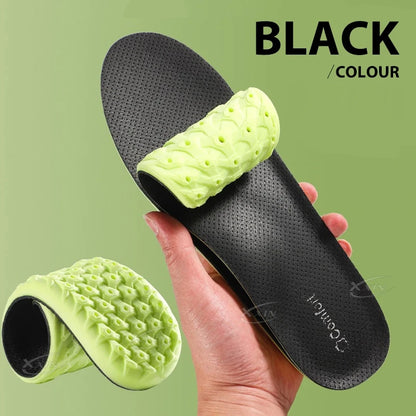 【Xxin】Arch Support Shoe Insole Elastic Sports Shock Absorbing Insoles Genuine Cowhide Insole Size 35-46